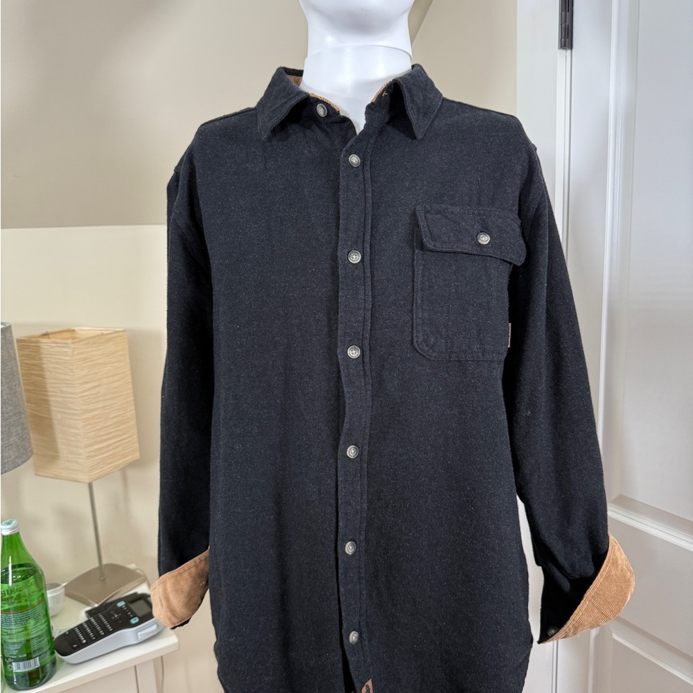 Legendary Whitetails Buck Camp Shacket Black Wool Blend Jacket Men’s Medium